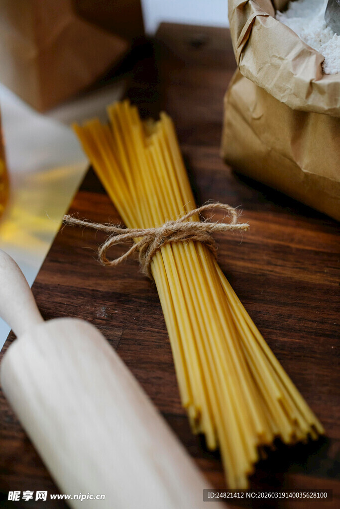 手工意大利面食材展示