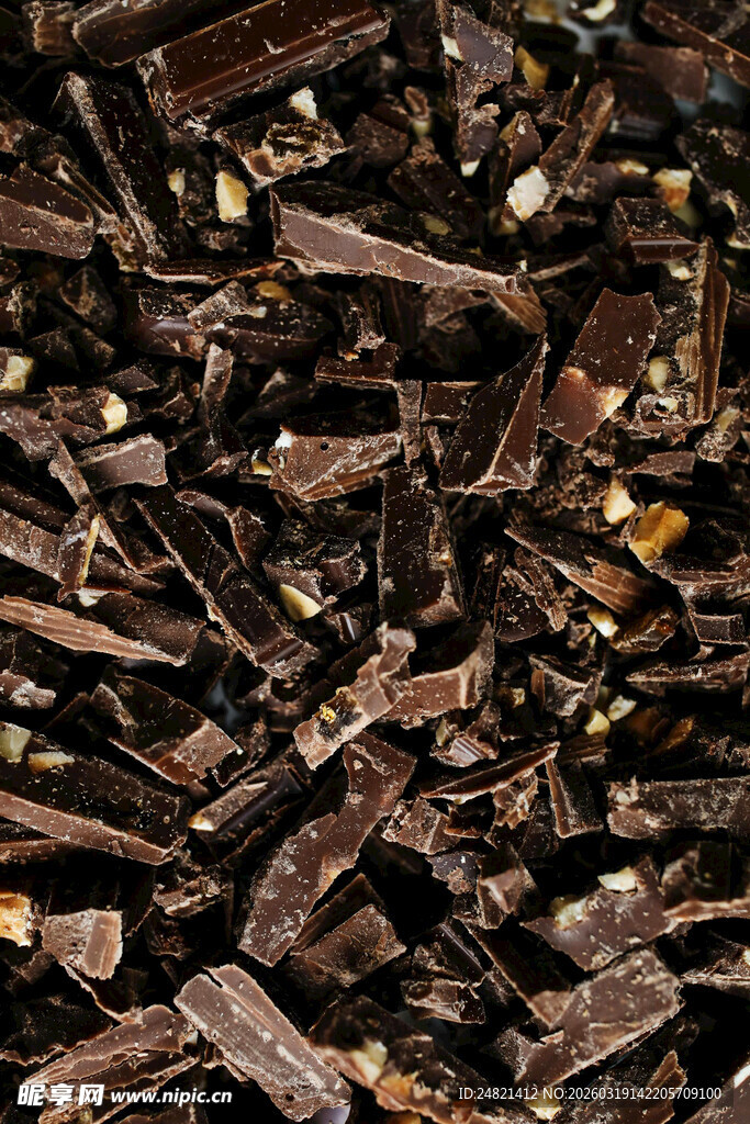 巧克力碎屑特写