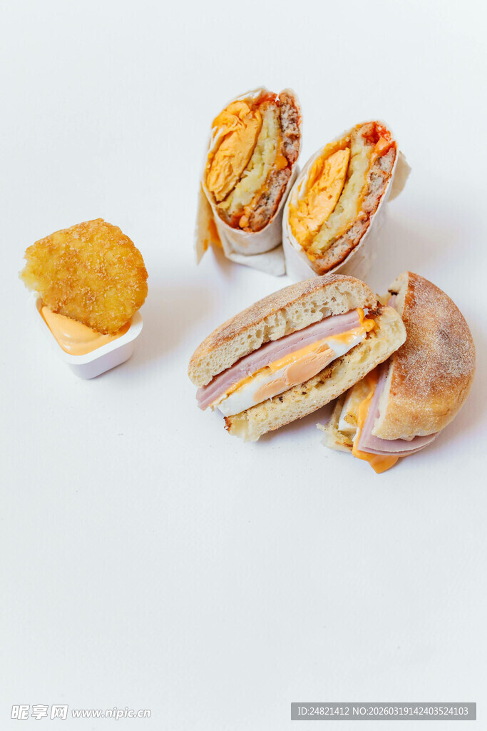 美味夹心糕点诱人呈现