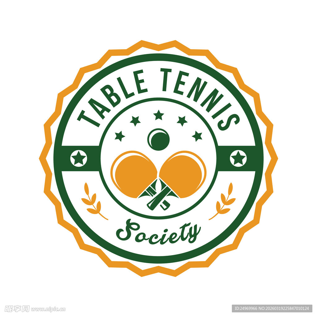 乒乓球社团标志