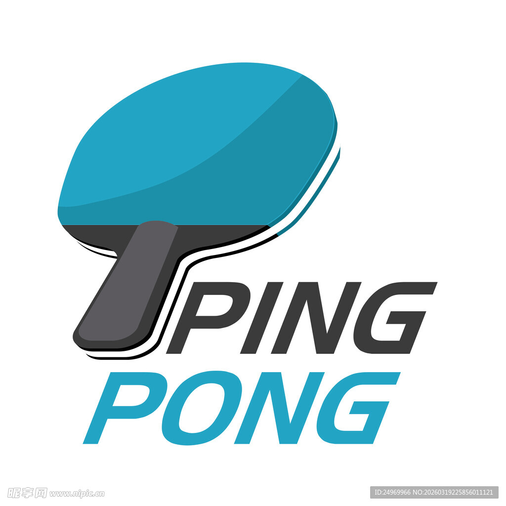 乒乓球标志设计
