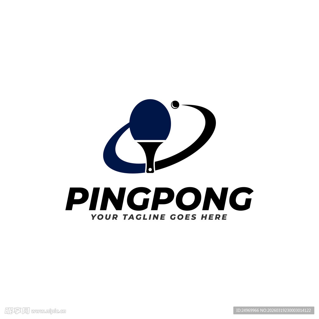 乒乓球标志设计