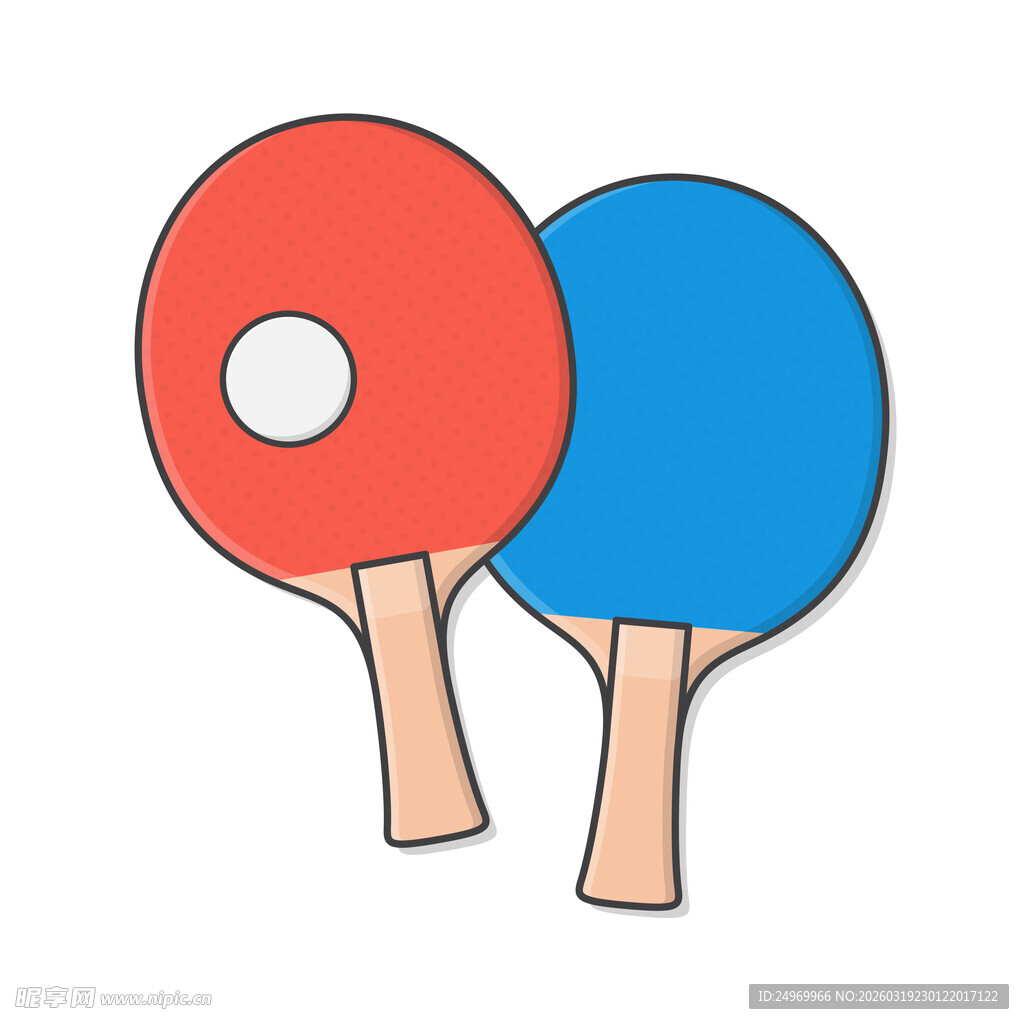 两个乒乓球拍