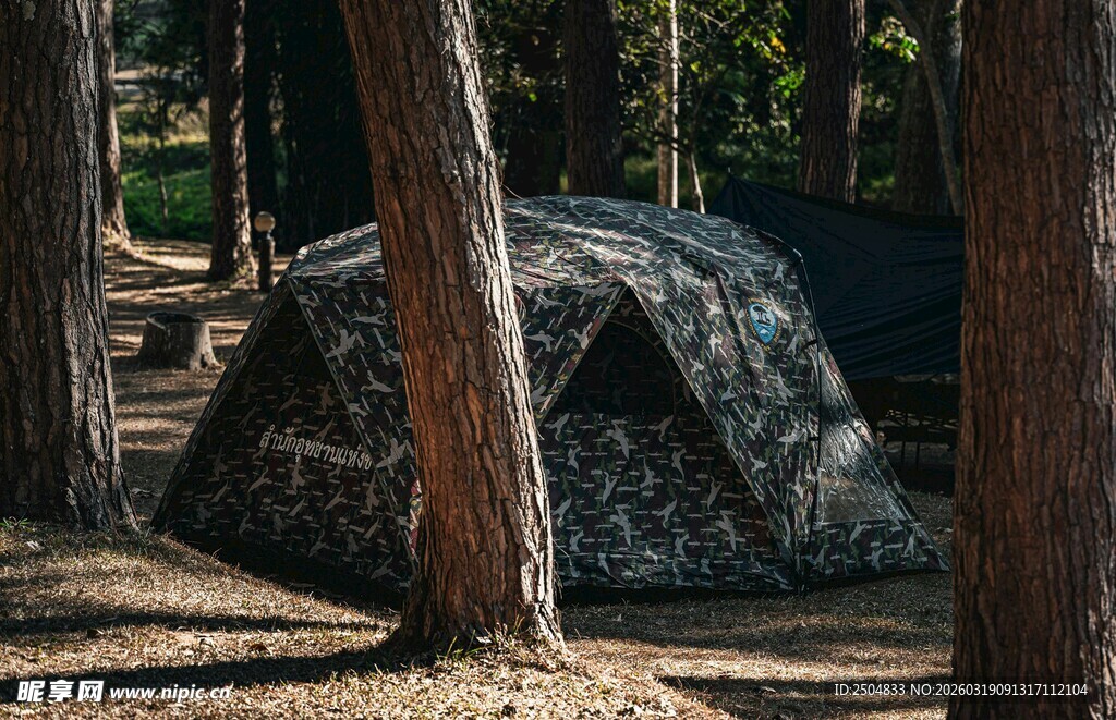 林间迷彩帐篷