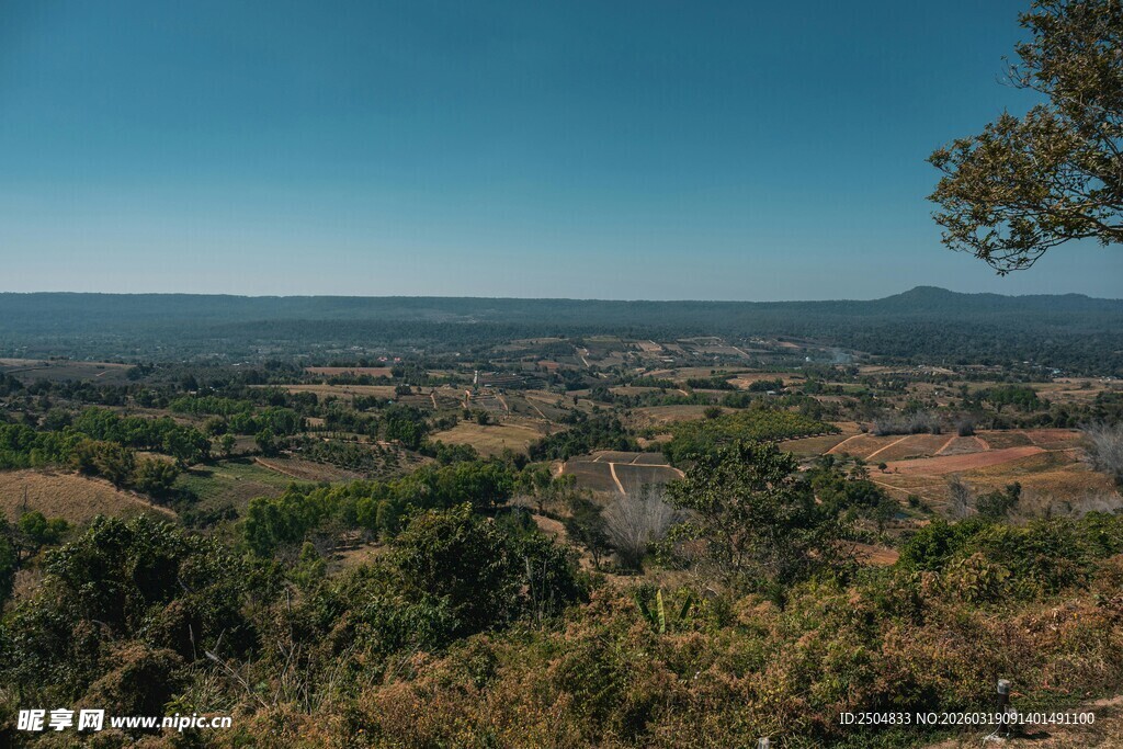 俯瞰山林与开阔景致