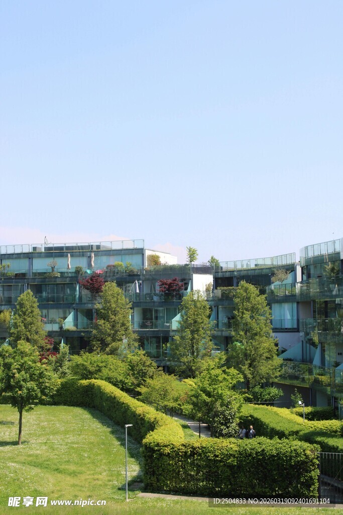 现代园林式建筑景观