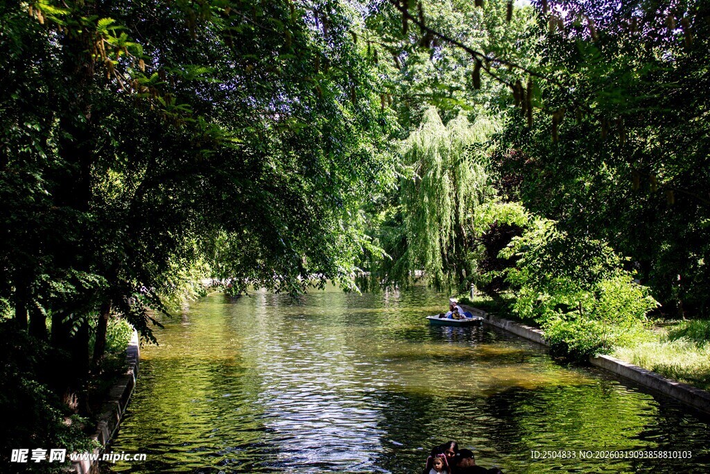 宁静河畔的自然美景