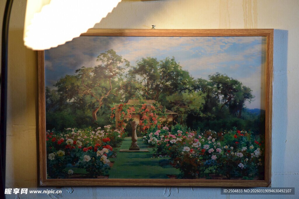 古典田园风景油画作品