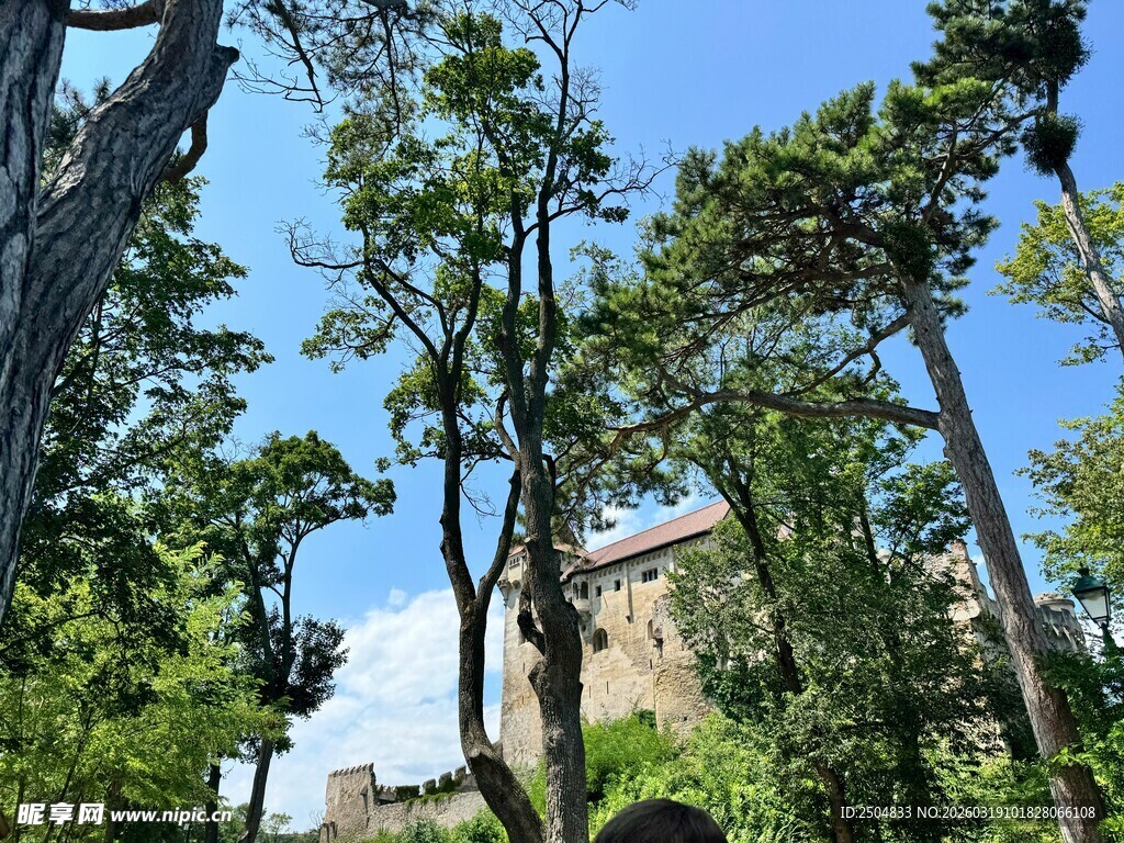 林间古建筑 绿意环绕