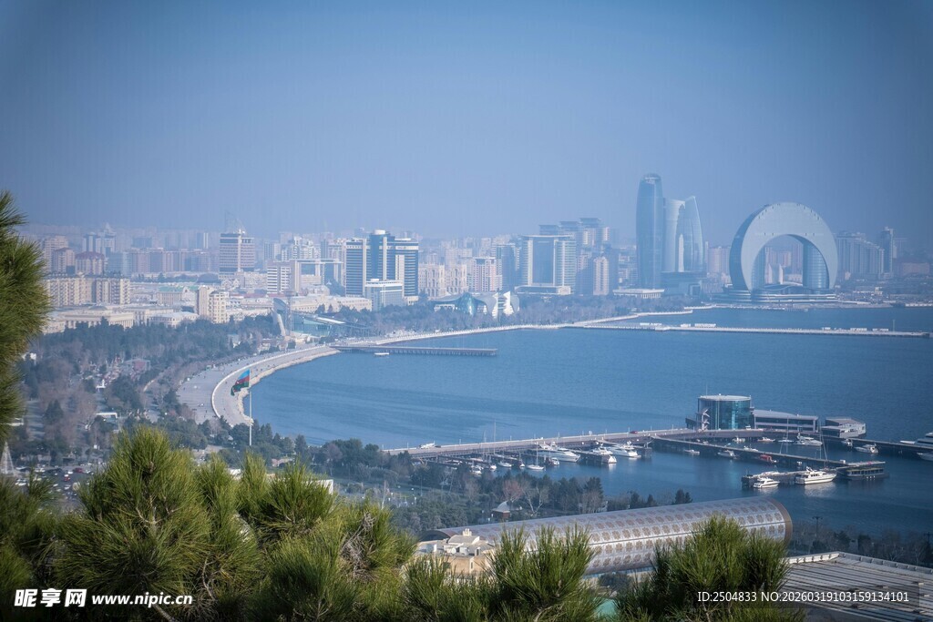 城市海滨风光美景