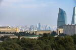 巴库城市天际线景观