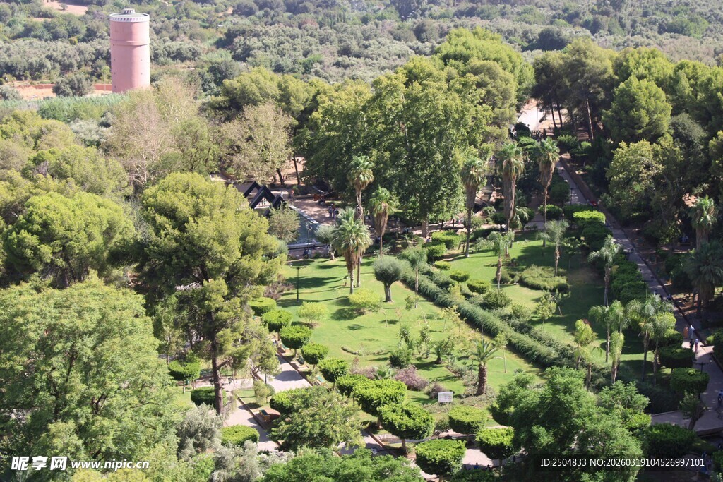 美丽园林景观俯瞰图