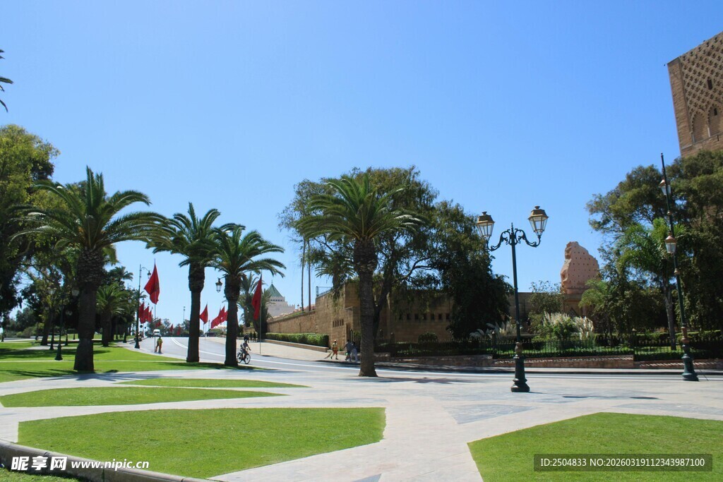 城市中的开阔休闲广场