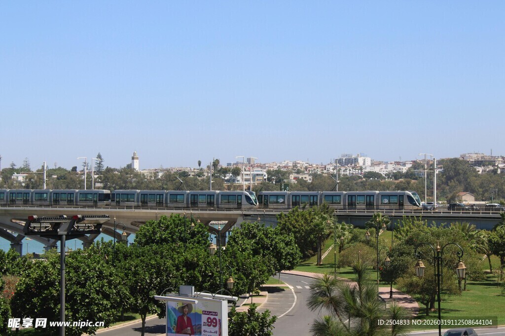 城市桥梁与周边景观