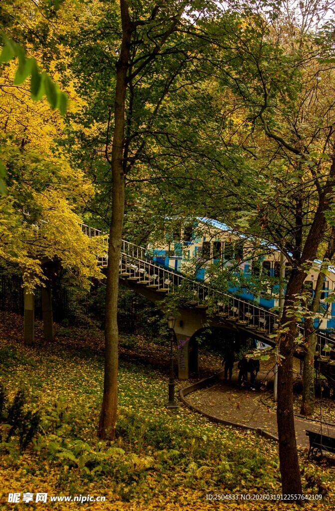 秋日公园美景