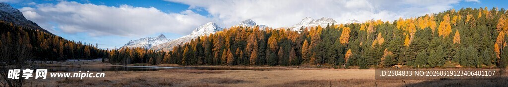 秋日山林风景图