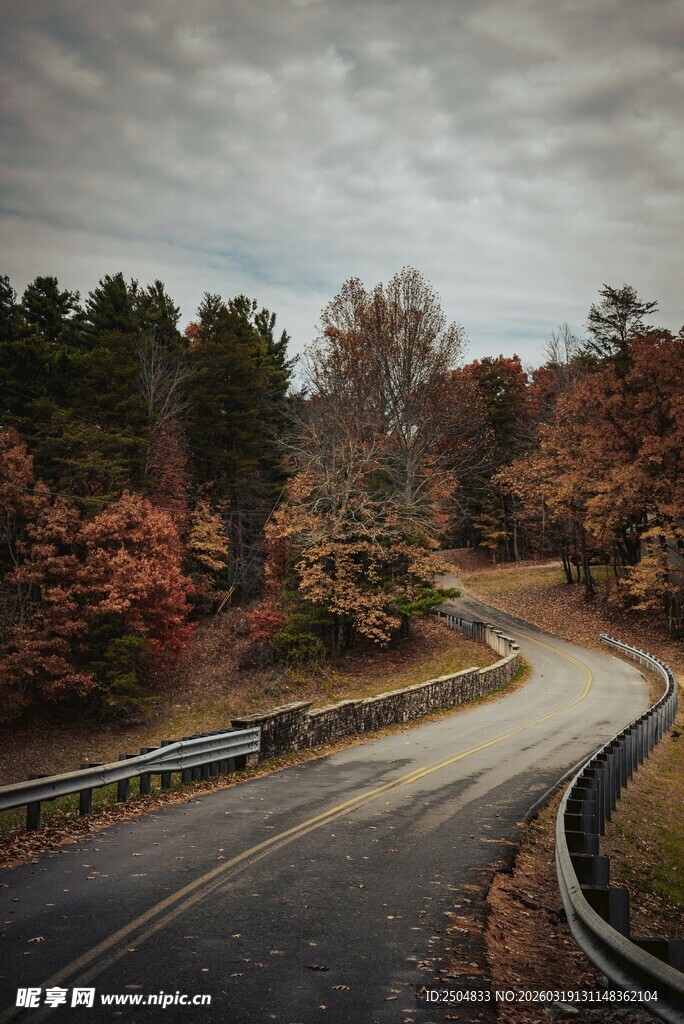 蜿蜒秋景公路