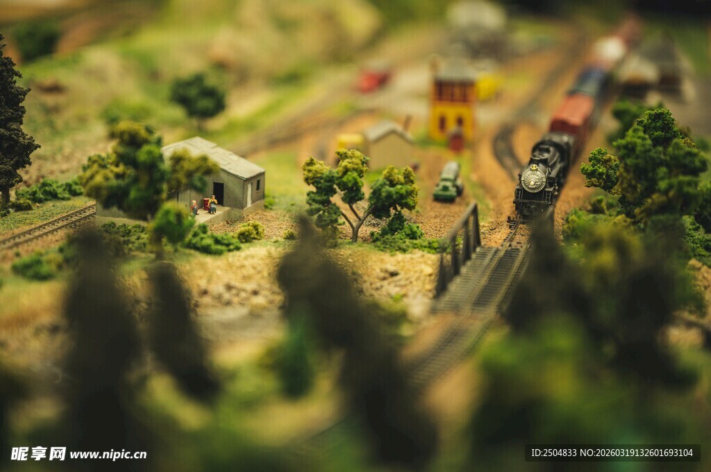 微型铁路景观模型