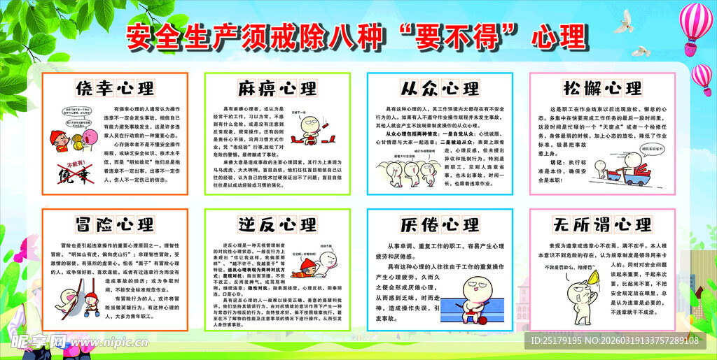 安全生产宣传展板