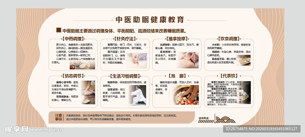 中医文化墙  养生  科室牌 