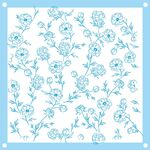 蓝白花卉图案背景设计