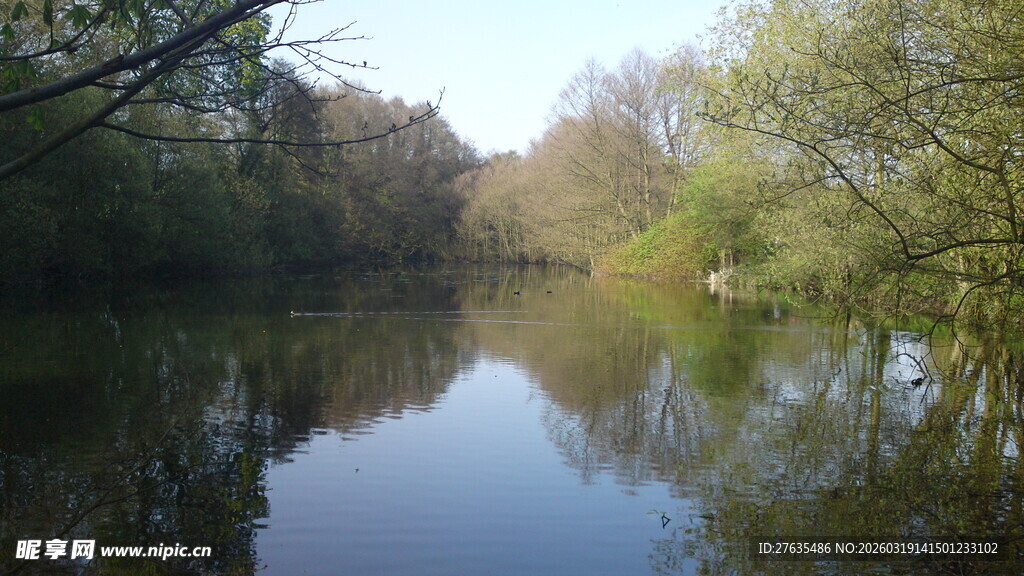 宁静河畔自然风光