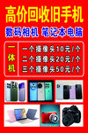 回收旧手机展板