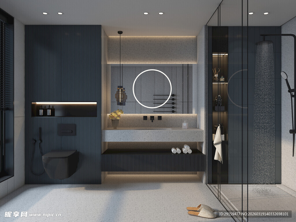 现代简约风的浴室空间