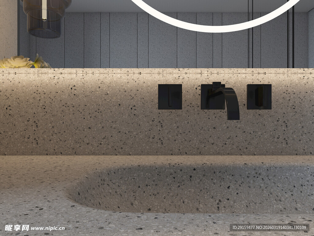 现代简约风格洗手台设计