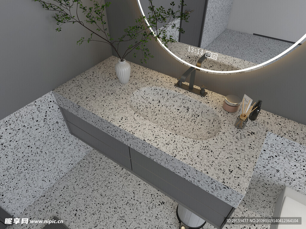 现代简约风洗手台设计