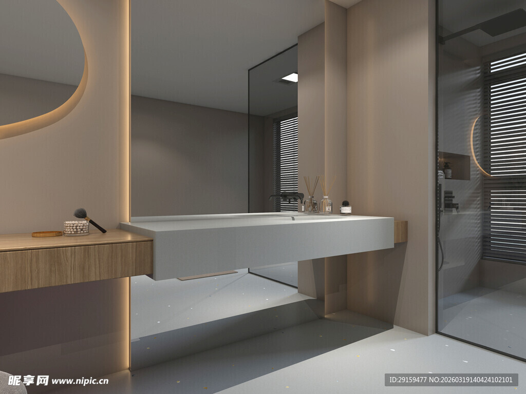 现代简约风格浴室设计