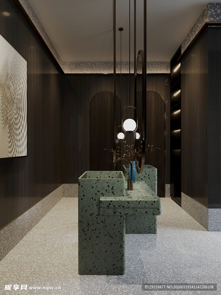 现代奢华风格室内展示空间