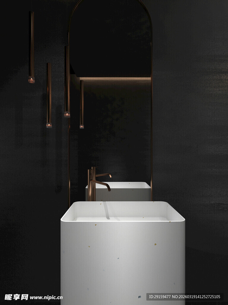 现代简约风格洗手台设计