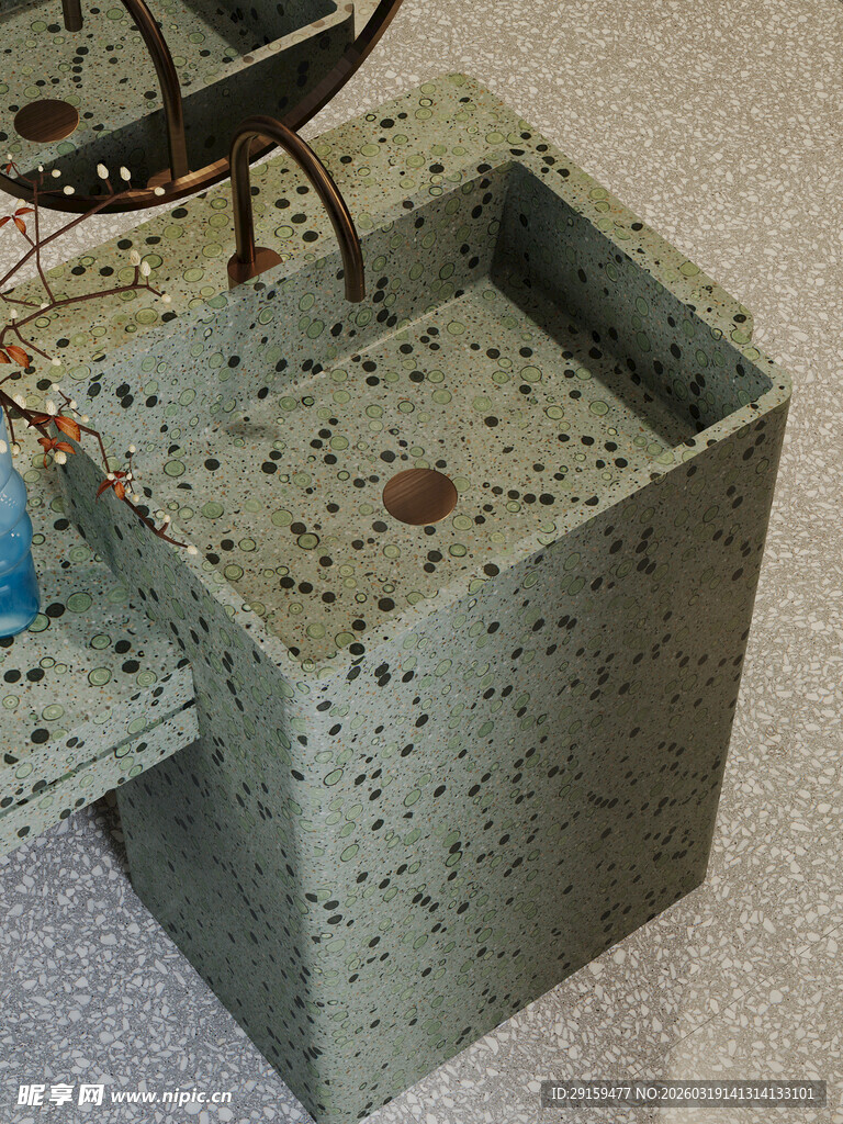 水磨石洗手台设计展示