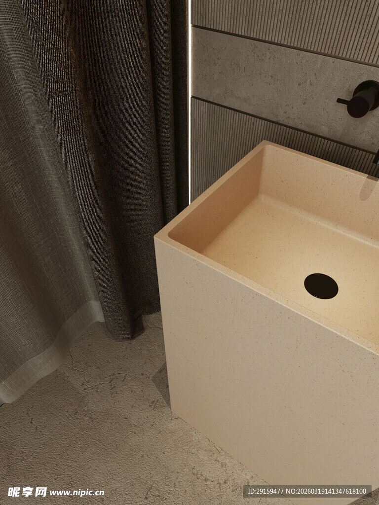 简约洗手台底座