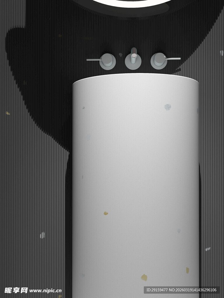 黑猫环绕的神秘圆柱形物体