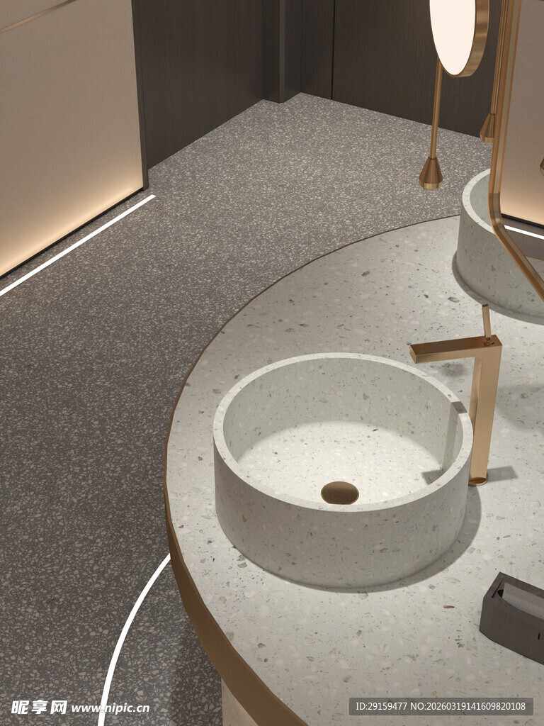 现代简约风洗手台设计