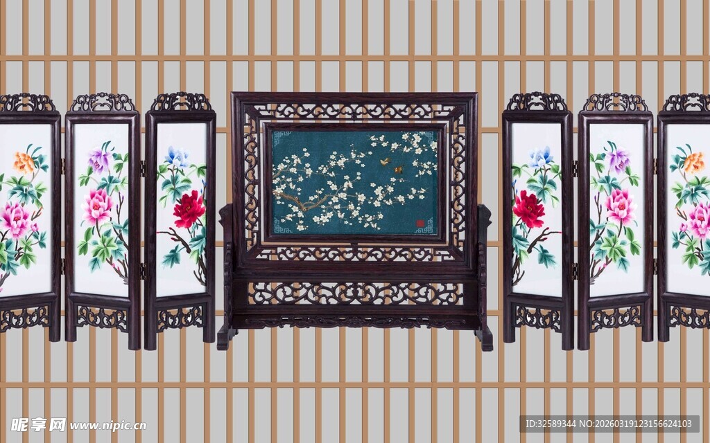 中式屏风古典雅致之美