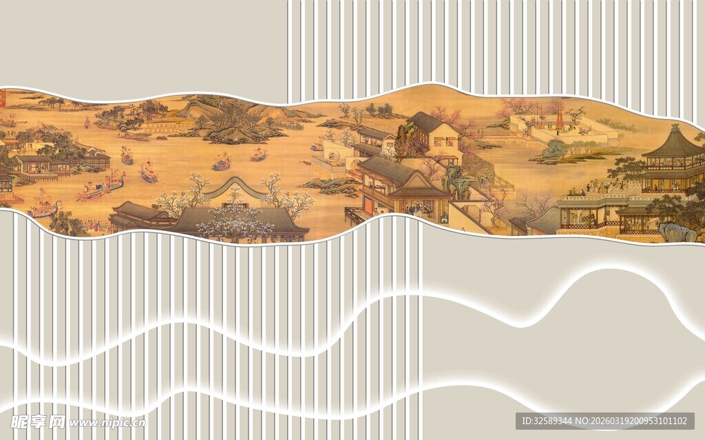 复古花纹装饰条