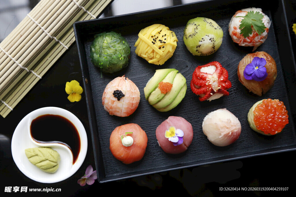 和果子精致摆盘