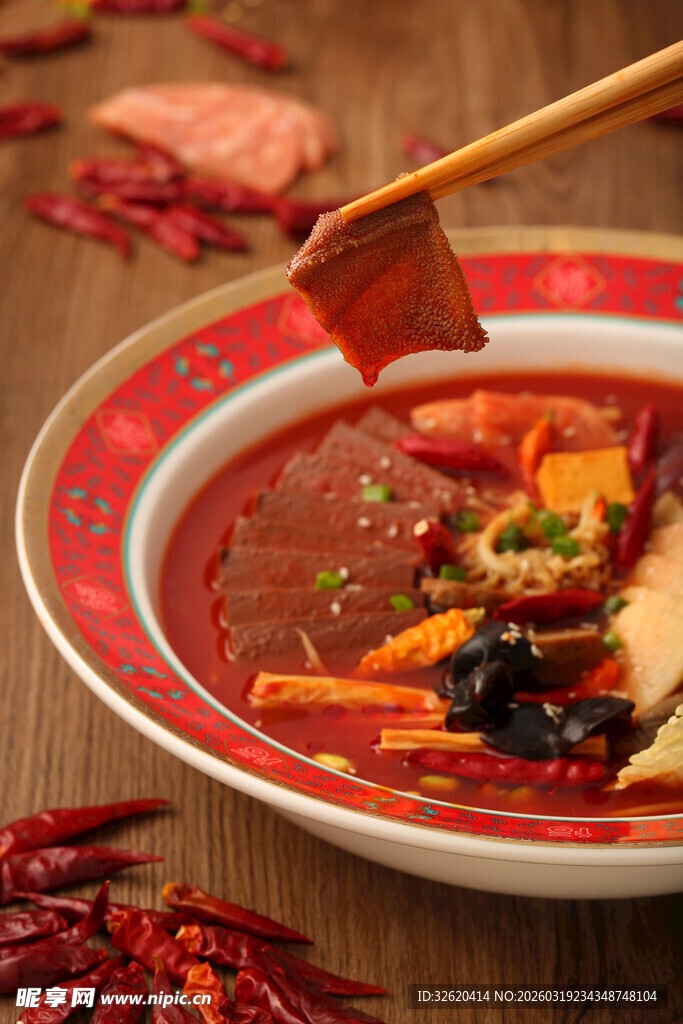 红油火锅食材