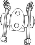 气门摇臂总成     线稿图