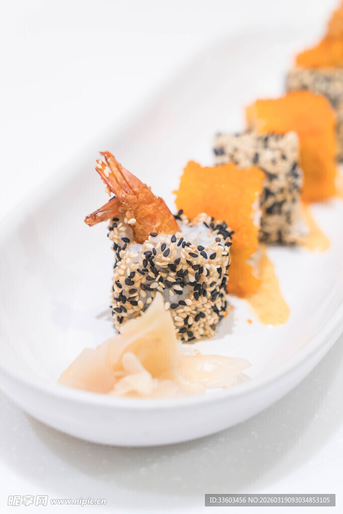 精致虾仁南瓜风味寿司