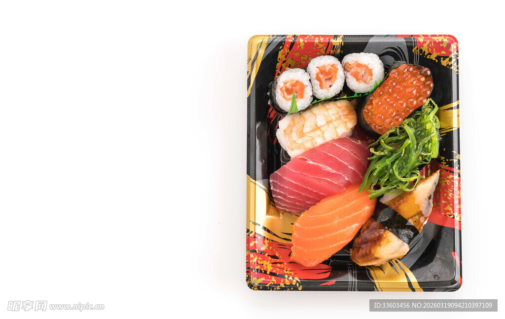 美味寿司拼盘多样组合