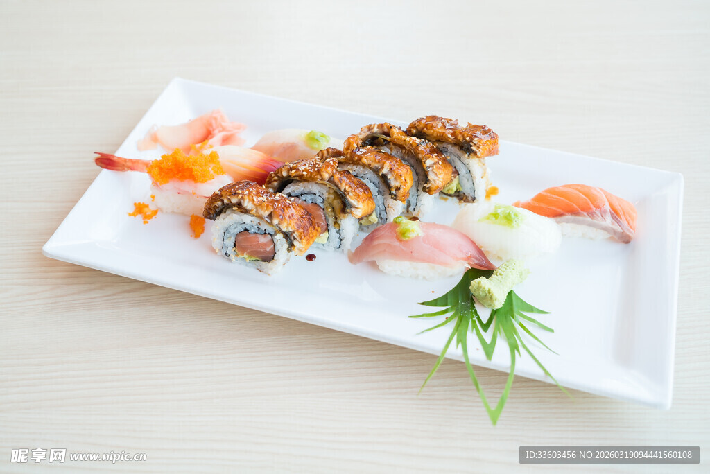 美味多样寿司拼盘