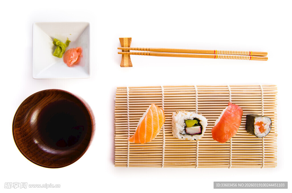 精致寿司组合美食展示