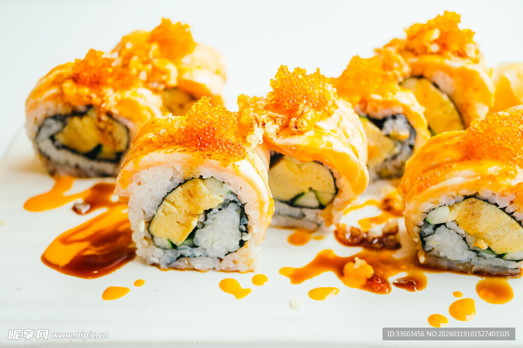 美味寿司摆盘展示