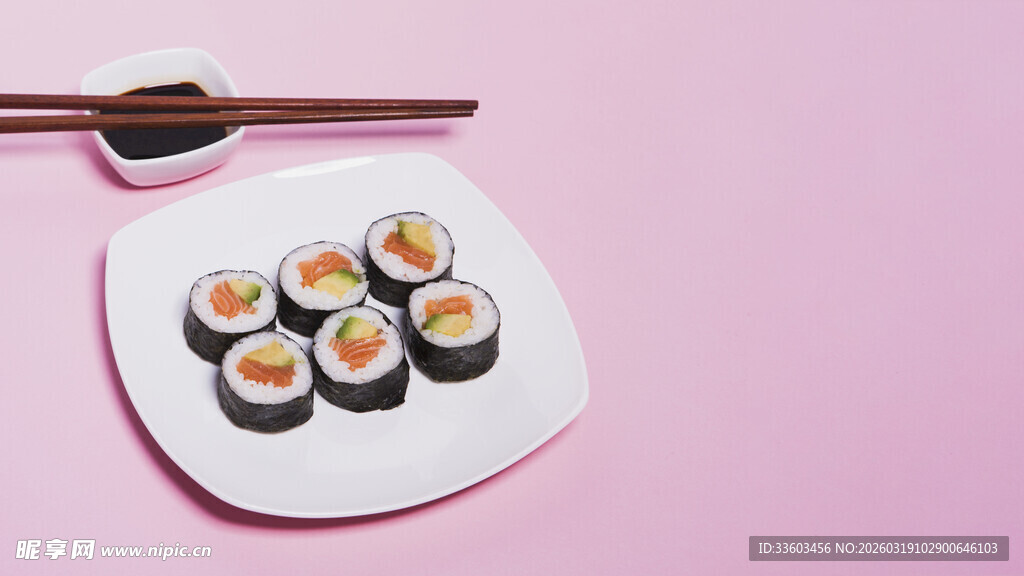 精致寿司摆盘