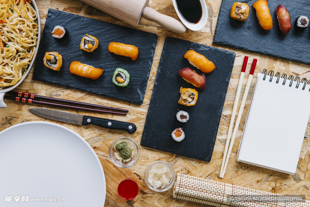 寿司制作素材
