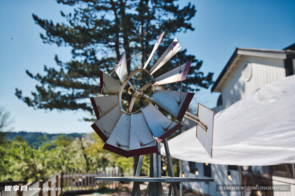 户外复古风车装置